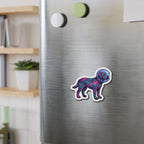 Labrador Retriever Cosmic die-cut magnet by Tritan, on steel