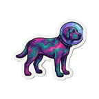 Labrador Retriever Cosmic die-cut magnet by Tritan, front