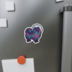 Pomeranian Cosmic die-cut magnet by Tritan, on the fridge