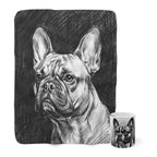 French Bulldog Cozy Set — 2-Piece Blanket + Mug Gift Set | Charcoal | Tritan