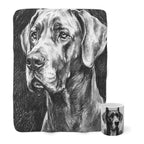 Great Dane Cozy Set — 2-Piece Blanket + Mug Gift Set | Charcoal | Tritan
