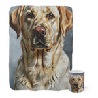 Labrador Retriever Cozy Set — 2-Piece Blanket + Mug Gift Set | Oil | Tritan
