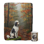 Poodle Cozy Set — 2-Piece Blanket + Mug Gift Set | Autumn Woods | Tritan