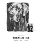 Great Dane Cozy Set — 2-Piece Blanket + Mug Gift Set | Charcoal | Tritan