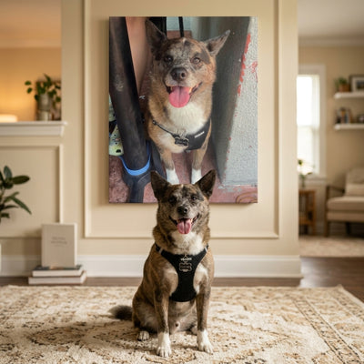Custom Dog Portrait Canvas