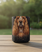 Cocker Spaniel America 250 Patriotic Dog Pattern Can Cooler | Summer Party Gift | Independence Day Drink Holder | Dog Lover Decor