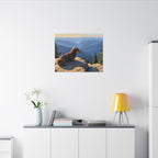 Dachshund Acrylic canvas print by Tritan, desk wall