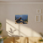 Dachshund Acrylic canvas print by Tritan, sofa wall