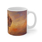 Dachshund Acrylic ceramic mug by Tritan, right handle