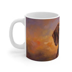 Dachshund Acrylic ceramic mug by Tritan, left handle