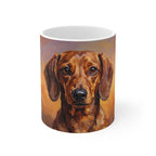 Dachshund Acrylic ceramic mug by Tritan, front