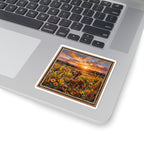 Dachshund Acrylic vinyl sticker by Tritan, on a laptop