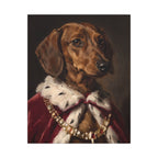 Dachshund Kings & Queens canvas print by Tritan, front
