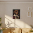 Dachshund Kings & Queens canvas print by Tritan, sofa wall