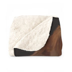 Dachshund Kings & Queens sherpa blanket by Tritan, folded