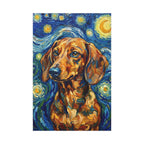 Dachshund Post-Impressionist canvas print by Tritan, front