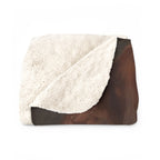 Dachshund Renaissance Royal sherpa blanket by Tritan, folded