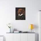 Dachshund Renaissance Royal canvas print by Tritan, desk wall
