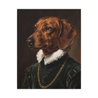 Dachshund Renaissance Royal canvas print by Tritan, front