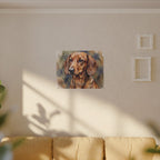 Dachshund Watercolor canvas print by Tritan, sofa wall