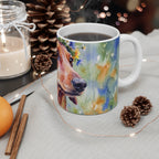 Dachshund Watercolor ceramic mug by Tritan, context
