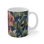 Dachshund Watercolor ceramic mug by Tritan, right handle