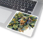 Dachshund Watercolor vinyl sticker by Tritan, on a laptop
