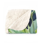 Dachshund Watercolor sherpa blanket by Tritan, folded