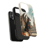 Doberman Pinscher Halloween tough phone case by Tritan, two-piece layers