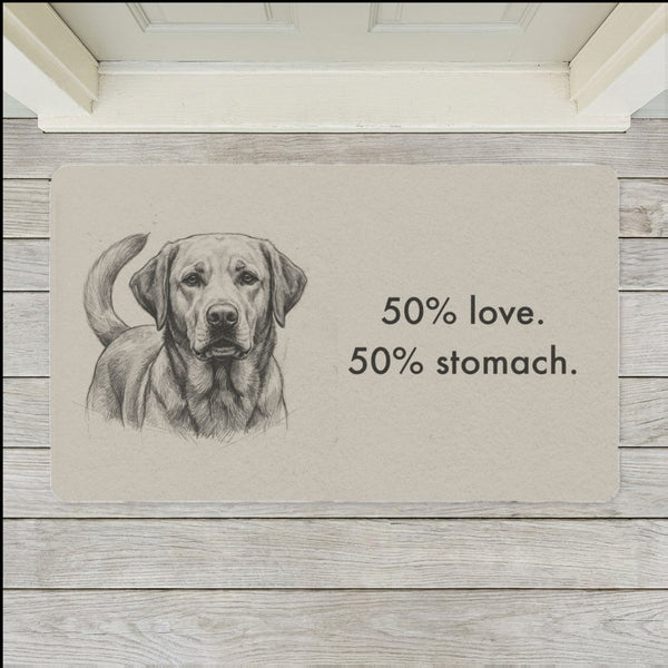Labrador Retriever Doormat | Pencil Sketch Dog Floor Mat | Lab Lover Gift | Dog Mom Home Decor | Indoor Entryway Welcome Mat