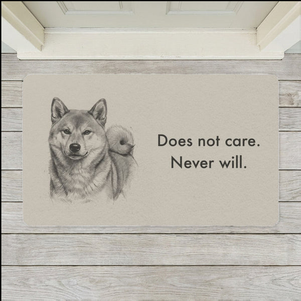 Shiba Inu Doormat | Pencil Sketch Dog Floor Mat | Shiba Lover Gift | Dog Mom Home Decor | Indoor Entryway Welcome Mat