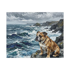 English Bulldog Acrylic canvas print by Tritan, front