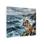 English Bulldog Acrylic canvas print by Tritan, side