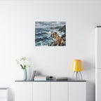 English Bulldog Acrylic canvas print by Tritan, desk wall