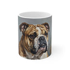 English Bulldog Acrylic ceramic mug by Tritan, front