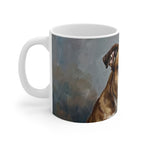 English Bulldog Acrylic ceramic mug by Tritan, left handle