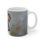 English Bulldog Acrylic ceramic mug by Tritan, right handle