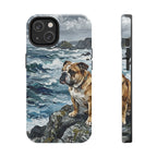 English Bulldog Acrylic tough phone case by Tritan, front and side