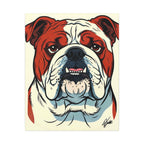 English Bulldog Comic Pop Art canvas print by Tritan, front