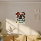English Bulldog Comic Pop Art canvas print by Tritan, sofa wall