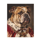 English Bulldog Kings & Queens canvas print by Tritan, front