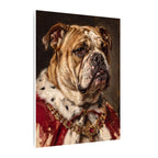 English Bulldog Kings & Queens canvas print by Tritan, side