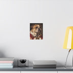 English Bulldog Kings & Queens Royal Portrait Canvas Wall Art, Regal Dog Painting, English Bulldog Lover Gift, Stretched Canvas