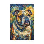 English Bulldog Post-Impressionist canvas print by Tritan, front