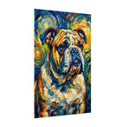 English Bulldog Post-Impressionist canvas print by Tritan, side