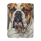 English Bulldog Cozy Set — 2-Piece Blanket + Mug Gift Set | Oil | Tritan