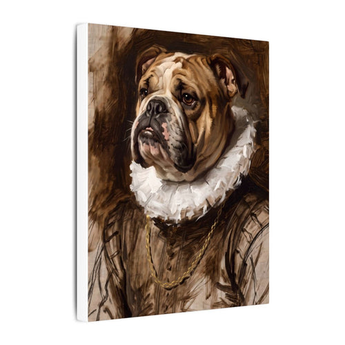 Gallery-wrapped canvas side profile showing the 0.75 inch depth