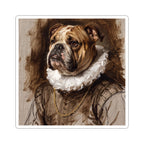 English Bulldog Renaissance Royal vinyl sticker by Tritan, front