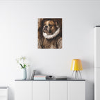 English Bulldog Renaissance Royal canvas print by Tritan, desk wall