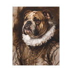 English Bulldog Renaissance Royal canvas print by Tritan, front